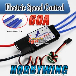HobbyWing 60A ESC BEC Brushless Speed Controller for RC 500 Helicopter 