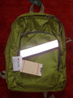 Ll Bean Deluxe Backpack Book Beechnut Green Retired