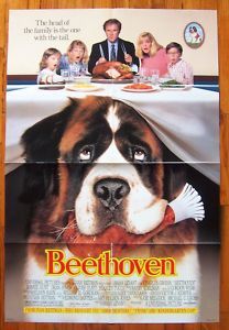 Beethoven Saint St Bernard Dog 1992 Orig Movie Poster
