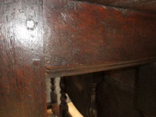 Antique English Oak 18th Dining Table Gate Furniture