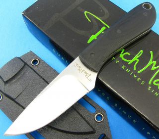BENCHMARK Backpacker Fixed Blade Neck Knife Black Micarta Handle ABS 