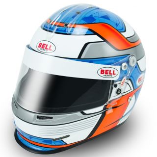 Bell GP 2 CMR Blue Kinetic Kart Racing Helmet Snell FIA CMH Free Bag 