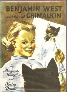 Benjamin West His Cat Grimalkin Marguerite Henry 1947
