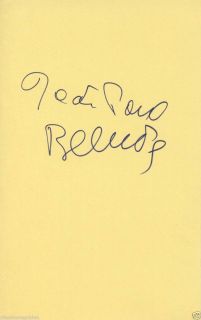 JEAN PAUL BELMONDO autographed 5x8 inch signed index card BTG11718