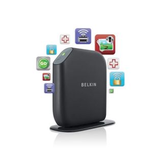 Belkin Router Wireless N N300 Share Printer or Storage PC Mac 300Mbps 