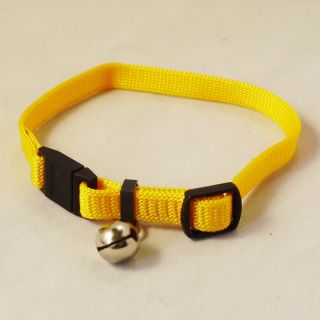 Color Pets Dogs Buckle Bell Nylon Collar Puppy 1 25cm