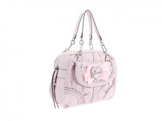 guess bellissima large box satchel pink bags and luggage 5x