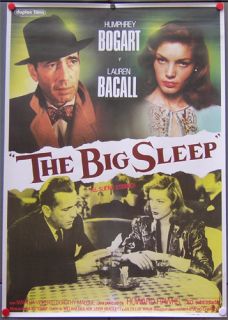 E005 The Big Sleep Humphrey Bogart Great Orig Poster SP