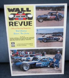 1984 Wall Stadium Belmar NJ Official Racing Magazine