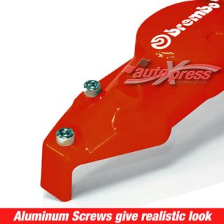 Red Brembo Look Brake Caliper Covers Small Rear 2pcs