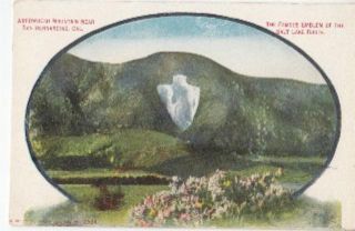 Near San Bernardino CA Arrowhead Mountain Postcard