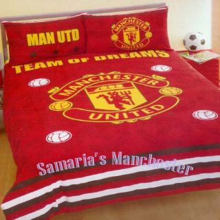 Manchester United Queen Bed Quilt Cover Set Brand New