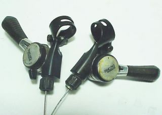VINTAGE SHIMANO DEORE DX SIS 7x3 BICYCLE THUMB SHIFTERS SL MT62