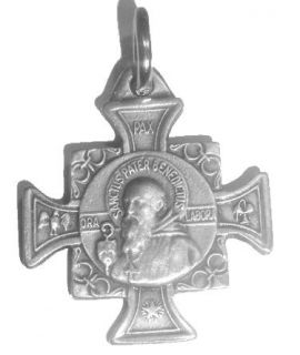 Saint Benedict Medal Cross Cruz Silver San Benito Big