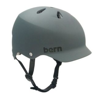 Bern WATTS Hardhat BROCK FOAM Skateboard Helmet MATTE GREY LARGE