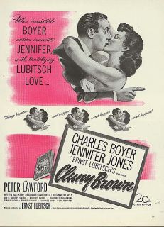 Jennifer Jones Charles Boyer Cluny Brown Movie Ad 1946