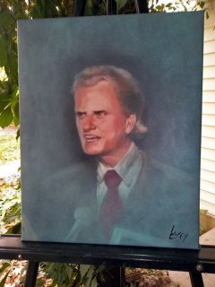 Painting Billy Graham Pancake Optional Christian Portrait Art Artwork 