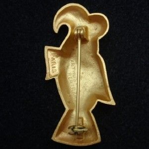 Arthus Bertrand Paris Vintage Folk Art Bird Pin Brooch