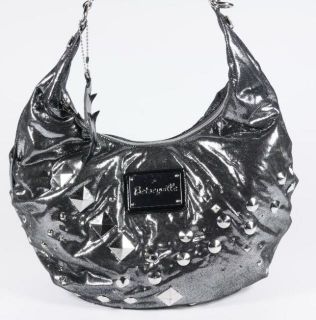 Betseyville Betsey Johnson Metallic Silver Hobo Soho Shoulder Bag 