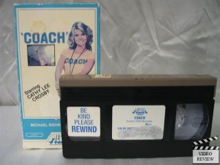 Coach VHS Cathy Lee Crosby Michael Biehn Keenan Wynn
