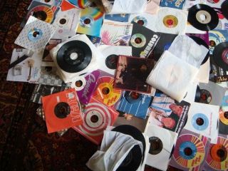 Wholesale Lot Approximately 310 Great 45rpm Records 1960s 70s 80s 