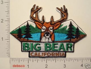 Big Bear California Mountain Lake Deer Souvenir Patch
