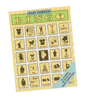 Baby Shower Bingo Game by Knock Knock 12 Cards Unique and Funny New 