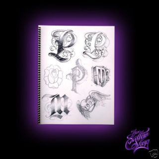BJ Betts Book 3 Tattoo Sketchbook Flash Lettering