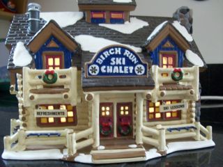 Dept 56 Building Snow Village Birch Run Ski Chalet Retired 54882 with 