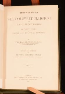   William Ewart Gladstone and His Contemporaries Thomas Archer