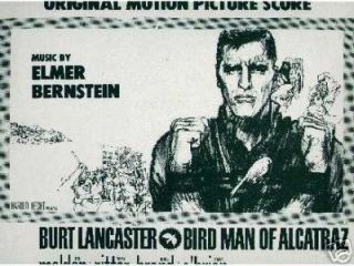 Birdman of Alcatraz Elmer Bernstein Ltd Soundtrack LP