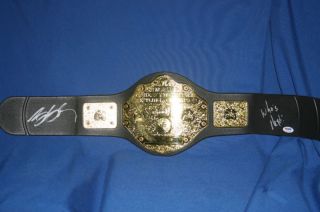 Bill Goldberg Signed WWE Champion Belt PSA COA 3A77201