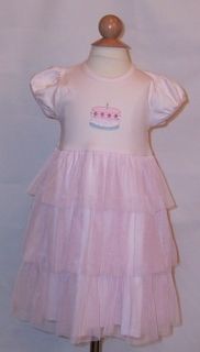 Victoria Kids Infant Pink Tulle Birthday Cake Dress
