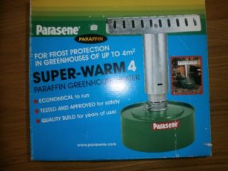 GREENHOUSE HEATER,, PARAFFIN HEATER, SUPER WARM 4 NEW & BOXED