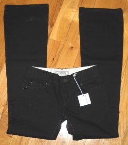 nwt bishop of seventh 7th ave black bootcut jeans 25