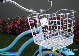 Bicycle Basket Mesh Bottom Metal Wire for 24 26 Beach Cruiser Bikes 