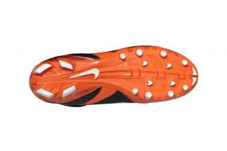 Nike Alpha Speed TD Football Cleat Orange Patent Black 442244 018 Mens 