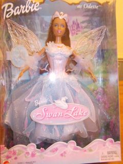 Black Barbie Doll as Odette Ballerina from Swan Lake Wings Light Up 