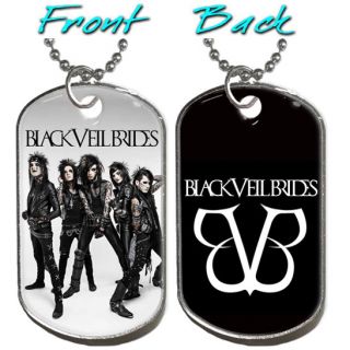 Black Veil Brides Logo Photo Pendant Necklace Key Chain