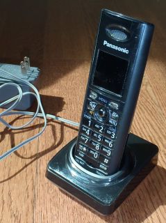 Panasonic KX TGA820B Black Cordless Phone Handset with Charging Dock 
