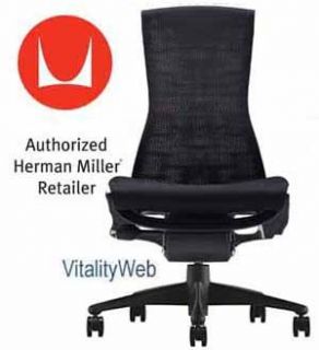 New Herman Miller Embody Office Desk Chair Black Rhythm