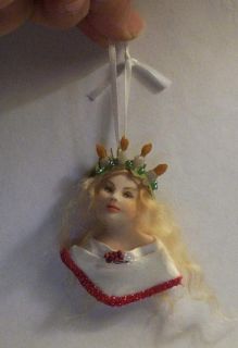   St. Lucia Sweden Christmas Mini Ornament 169 Fairy Angel Sculpt Biel
