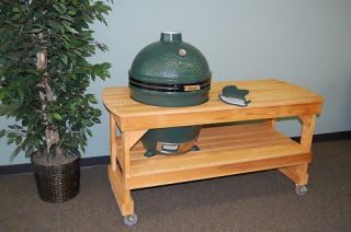 Big Green Egg Long Table for Exta Large Green Egg Grill