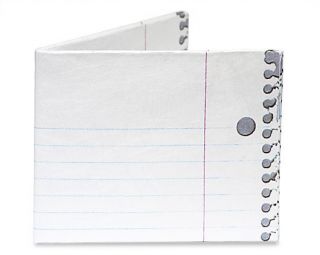    Mighty Wallet Tyvek Stealth Security School Notebook Lined Paper
