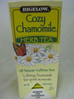 Bigelow Cozy Chamomile Herb Tea 28 Bags Caffeine Free