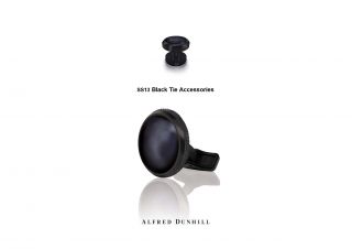 Dunhill Black Tie Black Jet Cufflinks (NEW)  JFR3297K