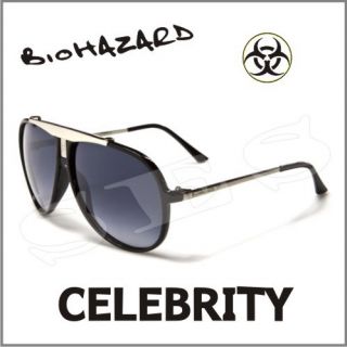 Biohazard Sunglasses Shades Mens Celebrity Black L