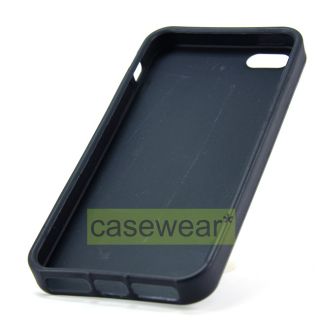 Black White Polka Dot Soft TPU Gel Skin Case Cover for Apple iPhone 5 