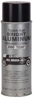 Bill Hirsch Space Age Bright Aluminum Hi Temp Paint 13 oz Spray BH Ala 