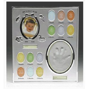   Baby Handprint Photo Record Frame Christening Birthday Gift